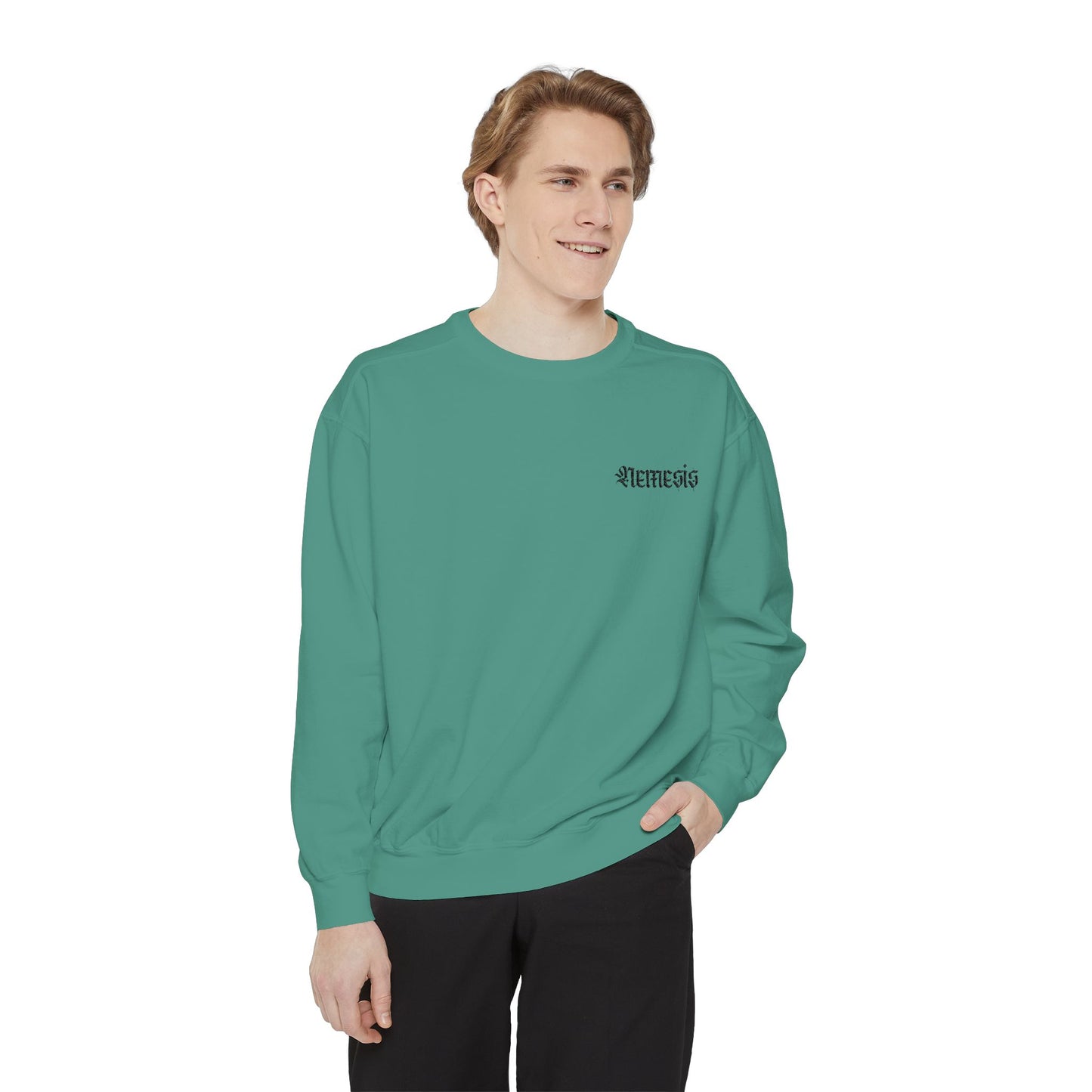 NEMESIS Unisex Garment-Dyed Sweatshirt - Nemesis Collection, Cozy Streetwear for Every Occasion