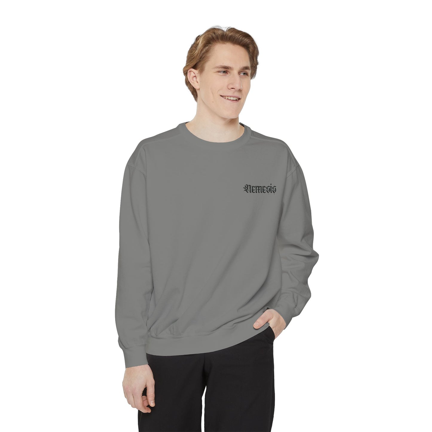 NEMESIS Unisex Garment-Dyed Sweatshirt - Nemesis Collection, Cozy Streetwear for Every Occasion