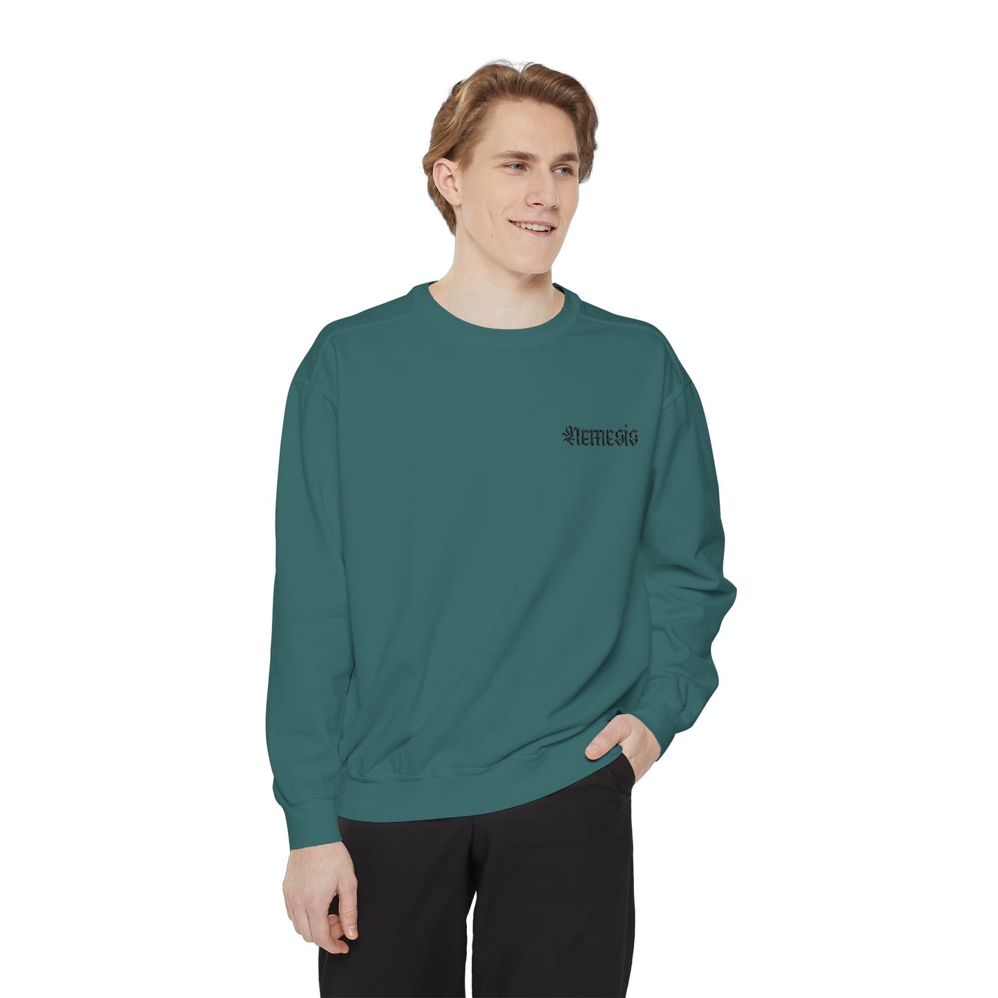 NEMESIS Unisex Garment-Dyed Sweatshirt - Nemesis Collection, Cozy Streetwear for Every Occasion