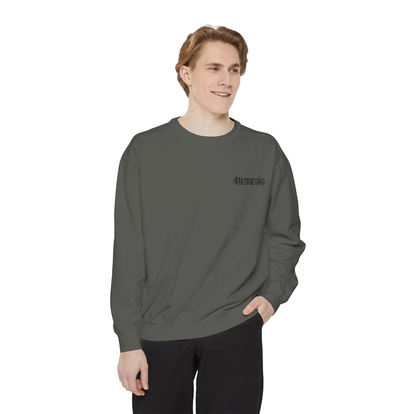 NEMESIS Unisex Garment-Dyed Sweatshirt - Nemesis Collection, Cozy Streetwear for Every Occasion